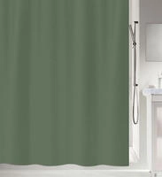 Spirella Anti-Schimmel Duschvorhang - Anti-Bakteriell, waschbar, wasserdicht -