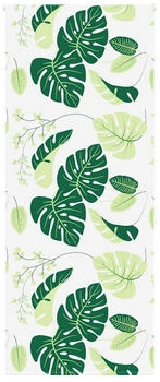vidaXL Duschrollo 100x240 cm Stoffbreite 96 cm, Grüne Blätter