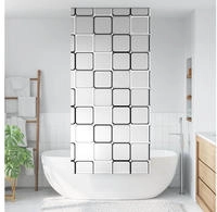 vidaXL Duschrollo 100x240 cm Stoffbreite 96 cm
