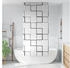 vidaXL Duschrollo 100x240 cm Stoffbreite 96 cm