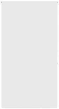 vidaXL Duschrollo 120x240 cm Stoffbreite 116 cm, Weiß