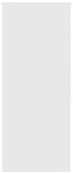 vidaXL Duschrollo 130x240 cm Stoffbreite 126 cm, Weiß