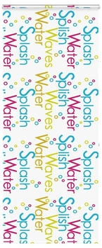 vidaXL Duschrollo mit Kassette 110x240 cm Stoffbreite 106 cm, Splash