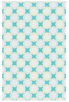 vidaXL Duschrollo mit Kassette 130x240 cm Stoffbreite 126 cm, Ornament