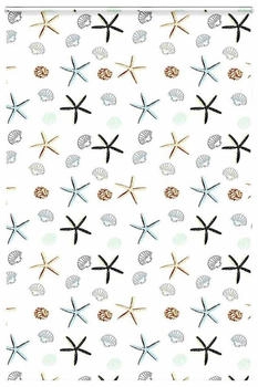 vidaXL Duschrollo mit Kassette 150x240 cm Stoffbreite 146 cm, Schalentiere