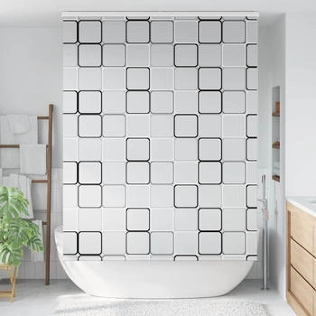 vidaXL Duschrollo mit Kassette 160x240 cm Stoffbreite 156 cm, Quadratisch
