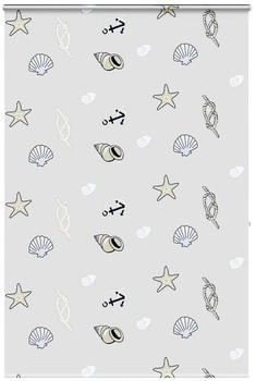 vidaXL Duschrollo mit Kassette 160x240 cm Stoffbreite 156 cm, Seesterne