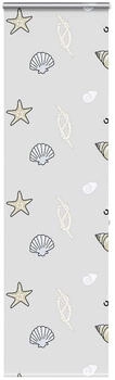 vidaXL Duschrollo mit Kassette 60x240 cm Stoffbreite 56 cm, Seesterne