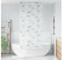vidaXL Duschrollo 110x240 cm Stoffbreite 106 cm, Blätter