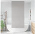 vidaXL Duschrollo 110x240 cm Stoffbreite 106 cm, Hellgrau