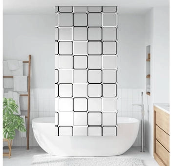 vidaXL Duschrollo 110x240 cm Stoffbreite 106 cm, Quadratisch