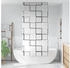 vidaXL Duschrollo 110x240 cm Stoffbreite 106 cm, Quadratisch
