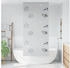 vidaXL Duschrollo 110x240 cm Stoffbreite 106 cm, Seesterne