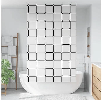 vidaXL Duschrollo 120x240 cm Stoffbreite 116 cm, Quadratisch