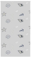 vidaXL Duschrollo 120x240 cm Stoffbreite 116 cm