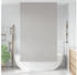vidaXL Duschrollo 140x240 cm Stoffbreite 136 cm, Hellgrau