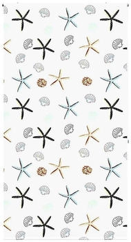 vidaXL Duschrollo 140x240 cm Stoffbreite 136 cm, Schalentiere
