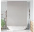 vidaXL Duschrollo 150x240 cm Stoffbreite 146 cm, Hellgrau