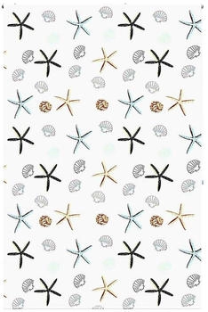 vidaXL Duschrollo 160x240 cm Stoffbreite 156 cm, Schalentiere