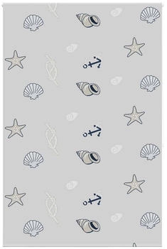 vidaXL Duschrollo 160x240 cm Stoffbreite 156 cm, Seesterne
