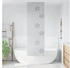 vidaXL Duschrollo 60x240 cm Stoffbreite 56 cm, Seesterne