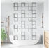 vidaXL Duschrollo mit Kassette 120x240 cm Stoffbreite 116 cm, Quadratisch