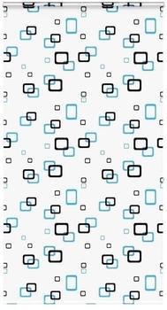 vidaXL Duschrollo mit Kassette 130x240 cm Stoffbreite 126 cm, Blase