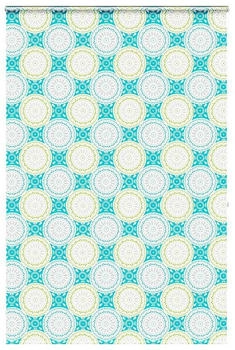 vidaXL Duschrollo mit Kassette 160x240 cm Stoffbreite 156 cm, Ornament