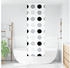 vidaXL Duschrollo mit Kassette 60x240 cm Stoffbreite 56 cm, Kreise