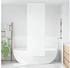 vidaXL Duschrollo mit Kassette 60x240 cm Stoffbreite 56 cm, Weiß