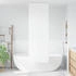 vidaXL Duschrollo mit Kassette 80x240 cm Stoffbreite 76 cm, Weiß