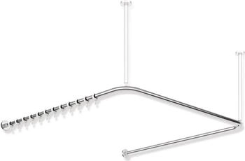 Hewi System 900 Duschvorhangstange U-förmig Edelstahl verchromt (900.34.30040)