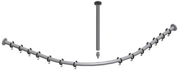 KEUCO Plan Duschvorhangstange für Viertelkreis-Dusche 900 x 900 mm chrom (14938010900)