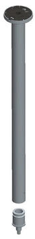 KEUCO Plan Deckenabhängung 400 mm, verchromt (14941010400)