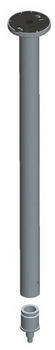 KEUCO Plan Deckenabhängung Aluminium silber-eloxiert/verchromt 600 mm (14941170600)