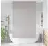 vidaXL Duschrollo 120x240 cm Stoffbreite 116 cm, Hellgrau