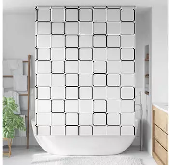 vidaXL Duschrollo 150x240 cm Stoffbreite 146 cm, Quadratisch
