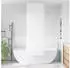 vidaXL Duschrollo 60x240 cm Stoffbreite 56 cm, Weiß