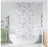 vidaXL Duschrollo mit Kassette 100x240 cm Stoffbreite 96 cm, Blätter