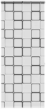 vidaXL Duschrollo mit Kassette 110x240 cm Stoffbreite 106 cm, Quadratisch