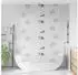 vidaXL Duschrollo mit Kassette (120 x 240 cm) Seesterne