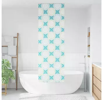 vidaXL Duschrollo 70x240 cm Stoffbreite 66 cm, Ornament