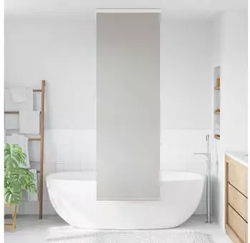 vidaXL Duschrollo mit Kassette 70x240 cm Stoffbreite 66 cm, Hellgrau