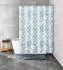 Kleine Wolke Duschvorhang Textil CONCHA Iceblue 180 x 200 cm