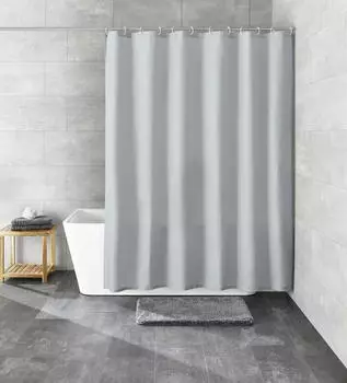Kleine Wolke Duschvorhang Textil RICA Nebel 180 x 200 cm