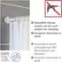 Wenko Luz Teleskop-Duschstange Aluminium weiß 70-115cm (24881100)