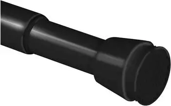 bomoe Neptun Teleskop-Duschstange ohne Bohren 115-200cm, Schwarz (340403)