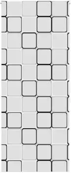 vidaXL Duschrollo 90x240 cm Stoffbreite 86 cm, Quadratisch