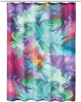 Kleine Wolke Duschvorhang Textil FUSION Multicolor 180 x 200 cm