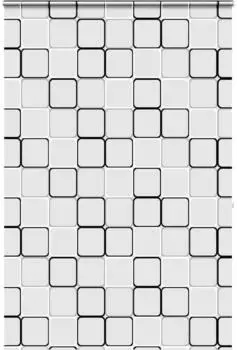 vidaXL Duschrollo mit Kassette 150x240 cm Stoffbreite 146 cm, Quadratisch